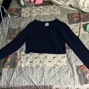 PINK navy blue long sleeve